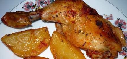 Csirkecomb - Paprikás sült csirke